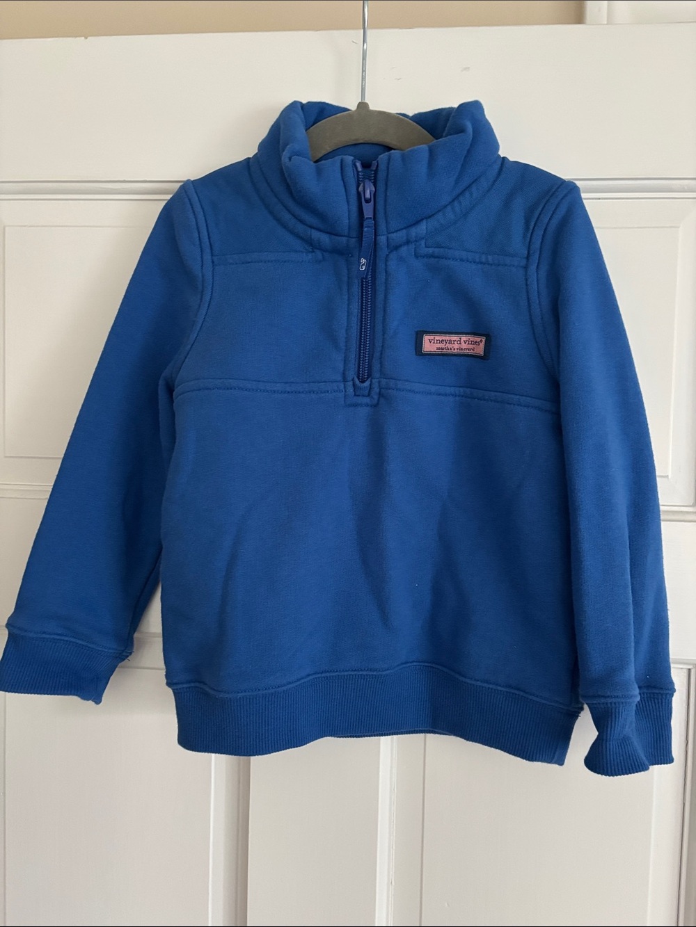 Vineyard Vines Kids Royal Blue Half-Zip Sweatshirt